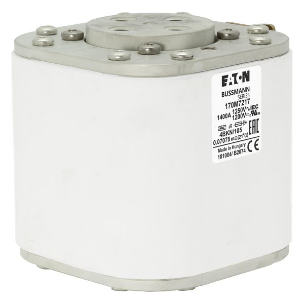 Fuse-link, high speed, 1400 A, AC 1250 V, size 4, 105 x 120 x 110 mm, aR, IEC, single indicator image 16