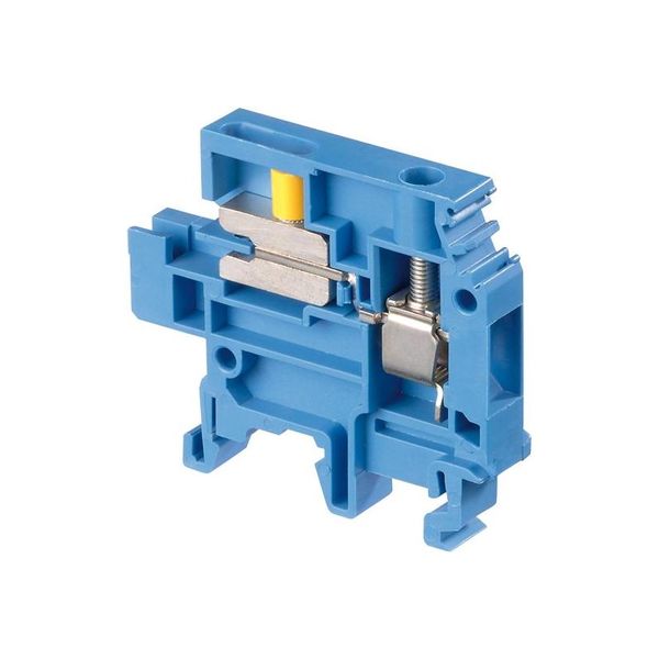 DIN RAIL TERMINAL BLOCK, NEUTRAL DISCONNECT, M35/16,NT, SCREW CLAMP, BLUE, 6MM2, 16X58.5X46.5MM image 1