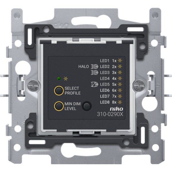 Base for universal push button dimmer PLC interference suppression 3 – 300 W, 2 wire image 1