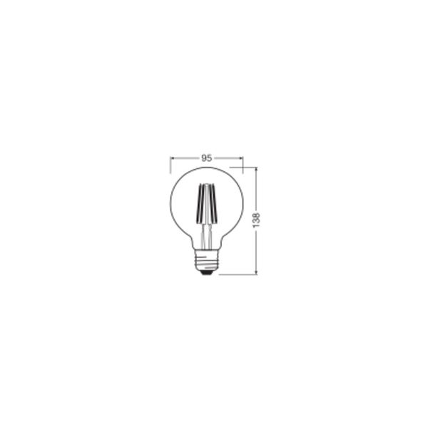 LED CLASSIC GLOBE ENERGY EFFICIENCY A S 3.8W 830 Clear E27 image 8