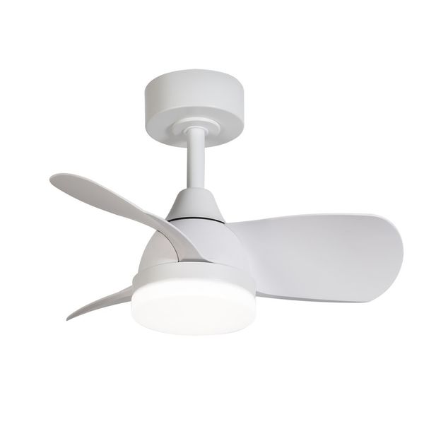 Bryan Mini LED Ceiling Fan 18W 1800Lm CCT Dim White image 1