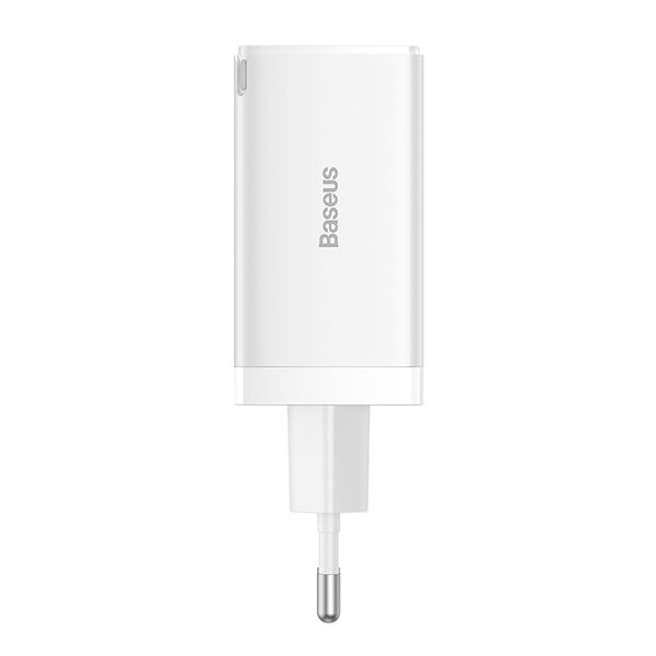 Wall Charger GaN5 Pro 65W USB + 2xUSB-C QC3.0 PD3.0 with USB-C 1m Cable, White image 2