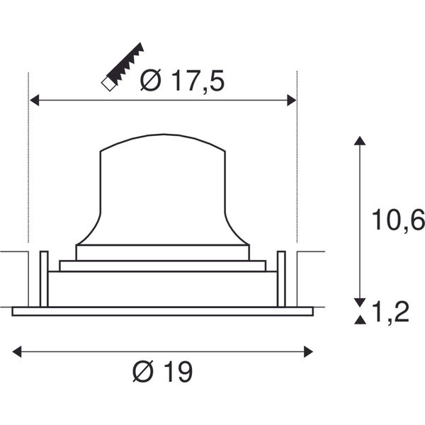 NUMINOS® MOVE DL XL, Indoor LED recessed ceiling light white/black 2700K 40° rotating and pivoting image 2