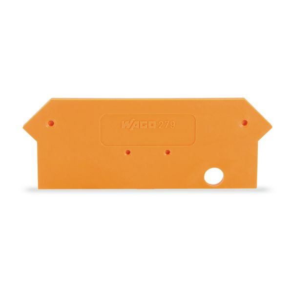 End and intermediate plate 2 mm thick orange image 1