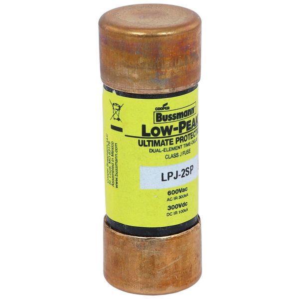 Fuse-link, LV, 2 A, AC 600 V, 21 x 57 mm, J, UL, time-delay image 13