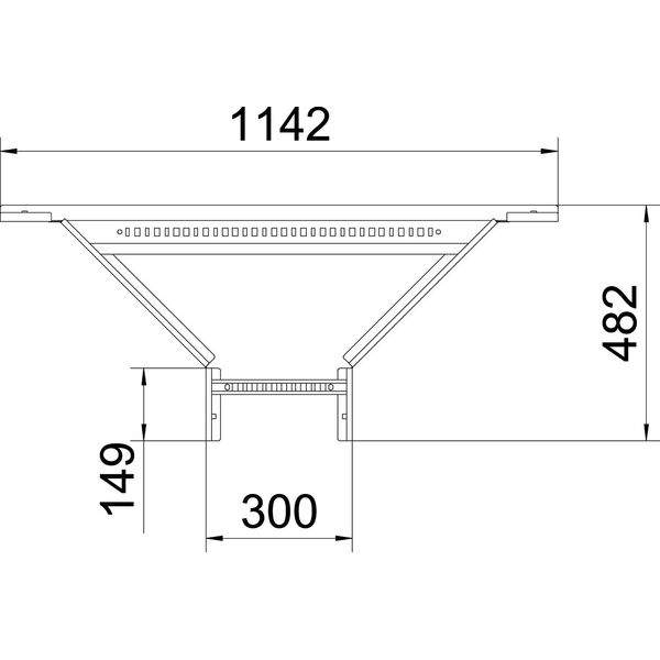 LAA 630 R3 FS Add-on tee for cable ladder 60x300 image 2