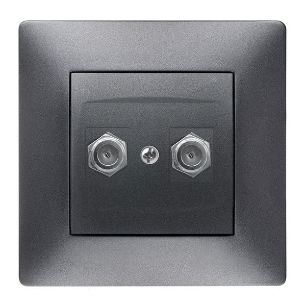 VOLANTE SOCKET 2xTV TYPE F-F image 1