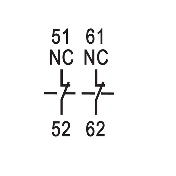 Auxiliary contact front-type for CUBICO, 2NC image 2