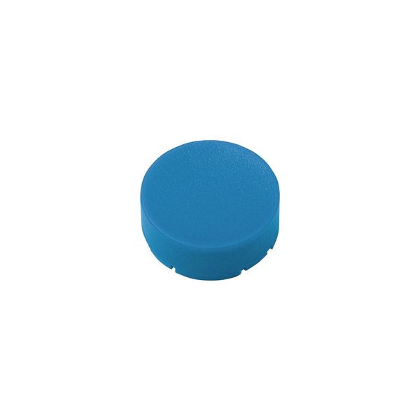 Button plate, raised blue, blank image 5