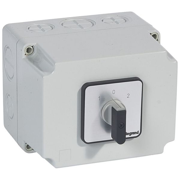 Cam switch - changeover switch with off - PR 63 - 3P - 63 A - box 135x170 mm image 1