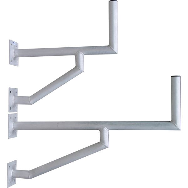 SAT Wall Mount,Walldist.=970mm,H=250mm,2x175x175,DM=50mm,Alu image 2