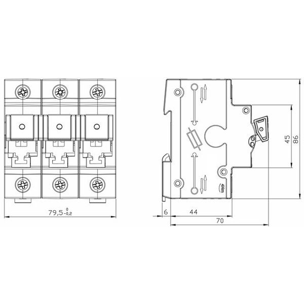 TYTAN II, D02 Fuse switch disconnector, 3-pole, 63A image 2