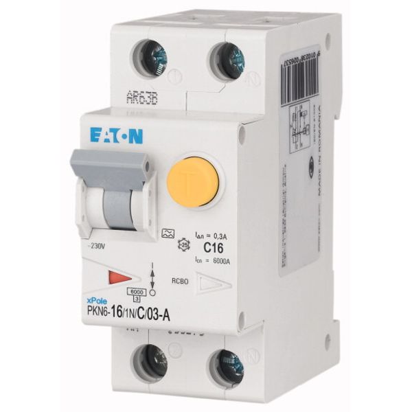 RCD/MCB combination, 16 A, 300 mA, MCB trip characteristic: C, 1p+N, RCD trip characteristic: A image 3