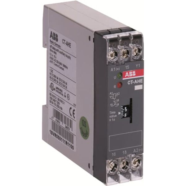 CT-AHE Time relay, OFF-delay 1c/o, 3-300s, 110-130VAC image 2