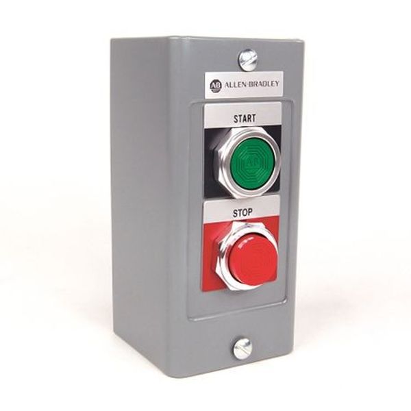 Allen-Bradley 800H-2HRRH2KB6AX 800H PB, 30mm Selector Switch, 2 Position, Standard Knob Type, Standard Knob Maintained, Red, 12-130V AC/DC, KB6 Cam, Maintained, Standard KB7 Cam, LED, 1-NO 1-NC Standard Contacts image 1