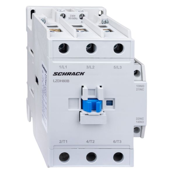 Contactor 3-pole, CUBICO High, 37kW, 80A, 1NO+1NC, 24VAC image 7