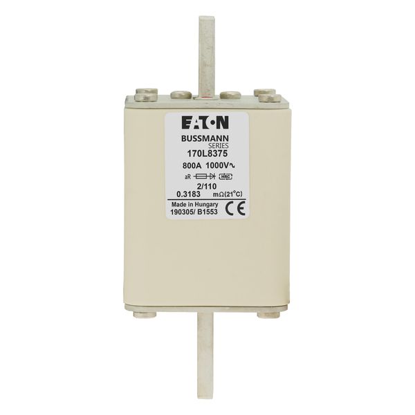 Fuse-link, high speed, 400 A, AC 1000 V, Size 2, 61 x 61 x 141 mm, aR, DIN, IEC,  single indicator image 14