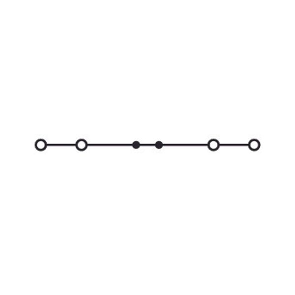 2000-1405 4-conductor through terminal block; 1 mm²; suitable for Ex e II applications image 2