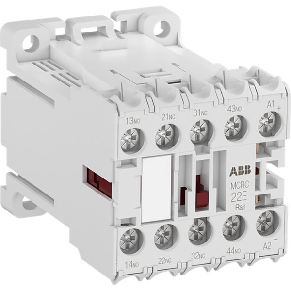 MCRC022ARWDD-RAIL Mini Contactor Relay 2NO+2NC 24VDC image 1