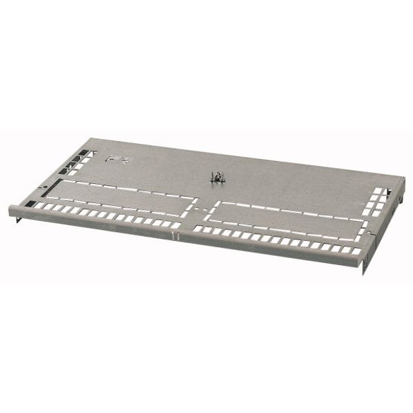 Partition, 2xNZM4 component mounting area/cable connection area, fixed mounting with rotary handle, main busbar back, W=600mm image 1