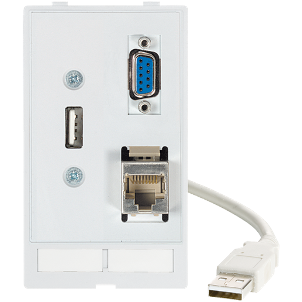 MODLINK  DATA  INSERT 1×SUB-D9 fem./male+ 1×RJ45+ 1xUSB fem./male 0,7m image 1