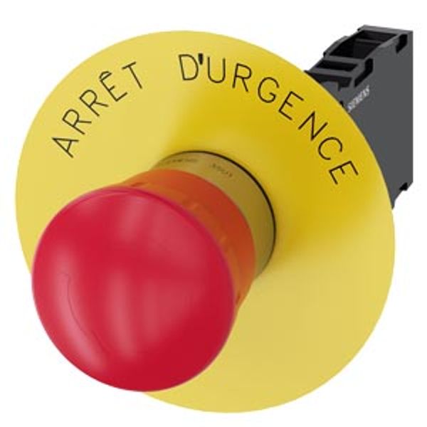 EMERGENCY STOP mushroom pushbutton,... image 1