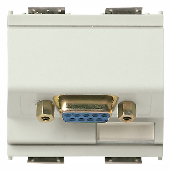 9P SUB D socket connector white image 1