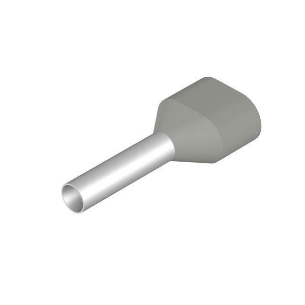 Wire end ferrule, Twin wire-end ferrule, 2.5 mm², Stripping length: 15 image 1