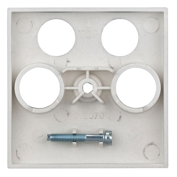 TV cover for HSBK, antenna box, 4-hole, silver image 2
