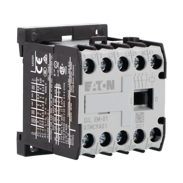 Contactor, 110 V 50/60 Hz, 3 pole, 380 V 400 V, 4 kW, Contacts N/C = Normally closed= 1 NC, Screw terminals, AC operation image 17