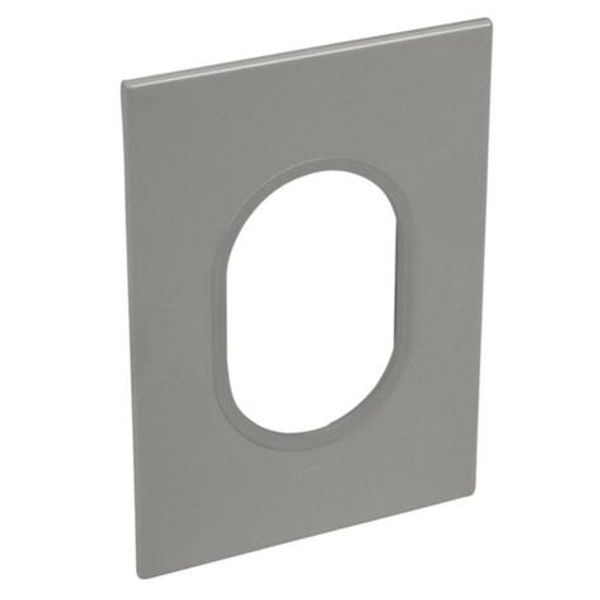 American and South African standard plate Arteor round version 3 modules for 2'' x 4'' box - magnesium image 1