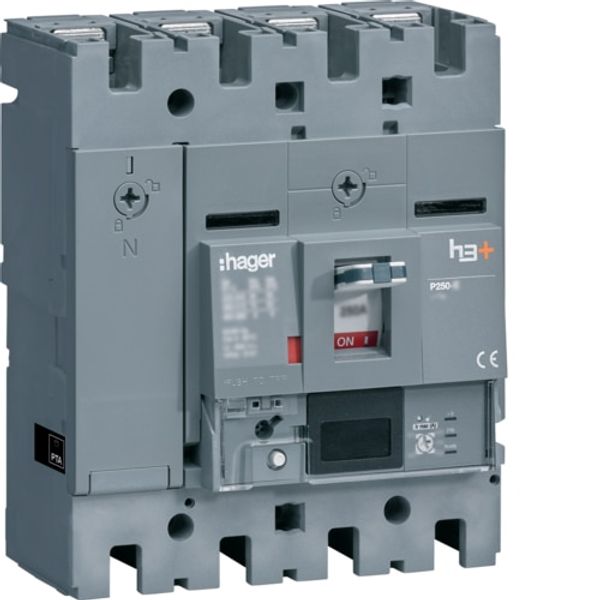 Moulded Case Circuit Breaker h3+ P250 Energy 4P4D N0-50-100% 160A 25kA FTC image 1