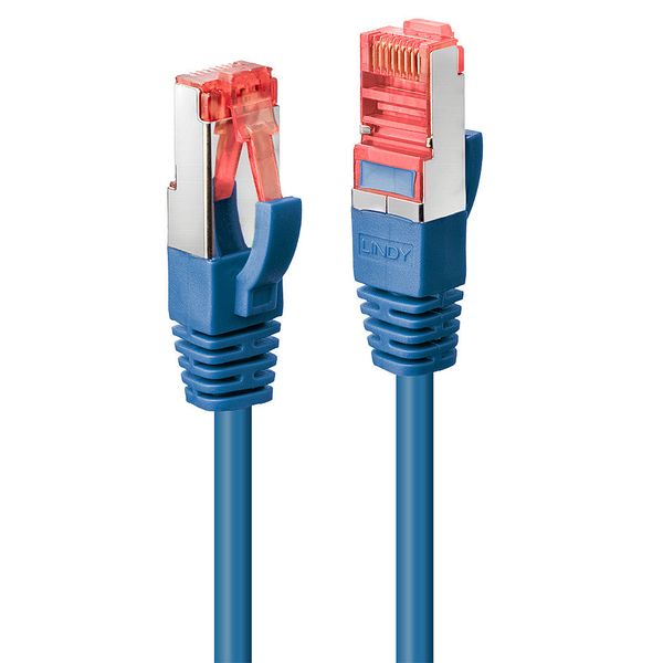 15m Cat.6 S/FTP Network Cable, Blue RJ45, M/M, 250MHz, Copper, 27AWG image 1