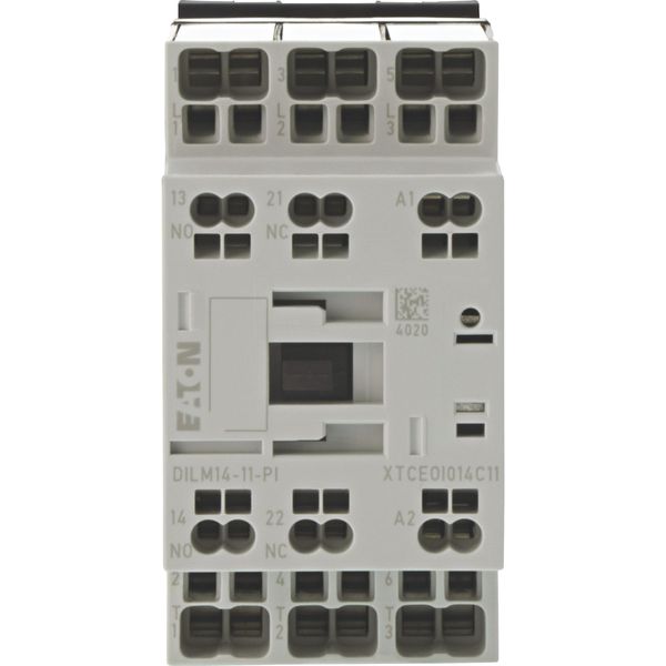 Contactor, 3 pole, 380 V 400 V 6.8 kW, 1 N/O, 1 NC, 230 V 50 Hz, 240 V 60 Hz, AC operation, Push in terminals image 6