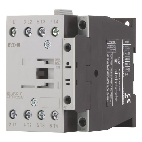 Contactor, 4 pole, AC operation, AC-1: 32 A, 1 N/O, 230 V 50 Hz, 240 V 60 Hz, Screw terminals image 3