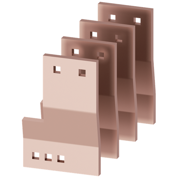 Connection lugs distribution busbar up to 4x30x10 mm system: non-cascaded, main busbar: front or rear, position: left top, right bottom, D: 400, 800 image 1