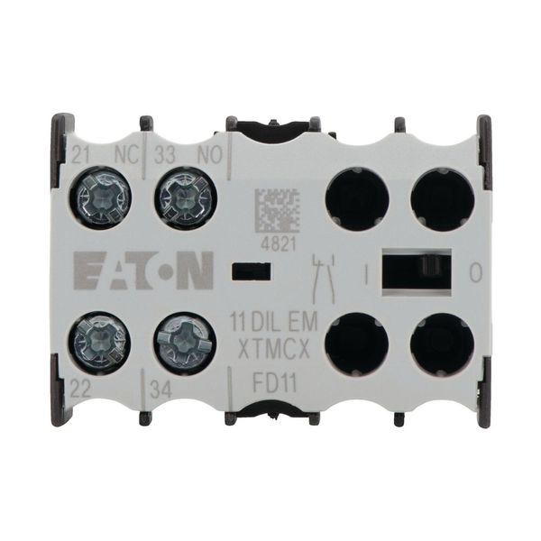 Auxiliary contact module, 1 N/O, 1 NC, Front fixing, Screw terminals, DILE(E)M image 7