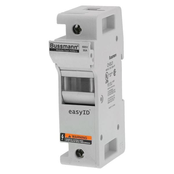 Fuse-holder, low voltage, 30 A, AC 600 V, DC 600 V, UL Class J, 33 x 72 x 117 mm, 1P, UL, CSA image 25