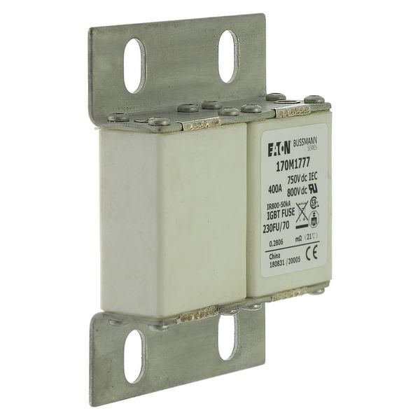 Fuse-link, high speed, 400 A, DC 750 V, size 230, 24 x 78 x 98 mm, aR, IEC, UL image 10