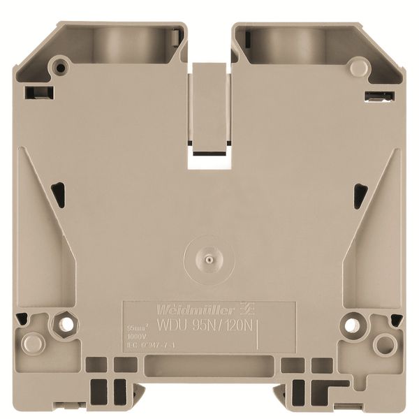 Feed-through terminal block, Screw connection, 120 mm², 1000 V, 269 A, image 1