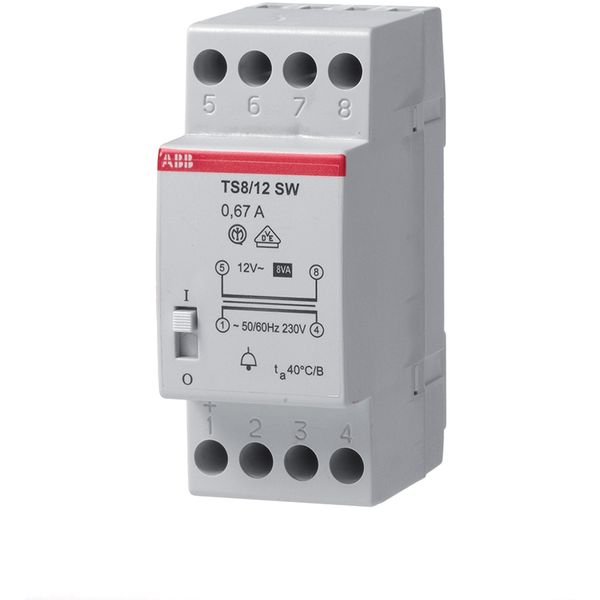 TS 8/4-6-8SW Non-inherently short-circuit proof bell transformer image 1