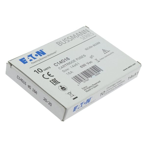 Fuse-link, LV, 16 A, AC 690 V, 14 x 51 mm, gL/gG, IEC image 12