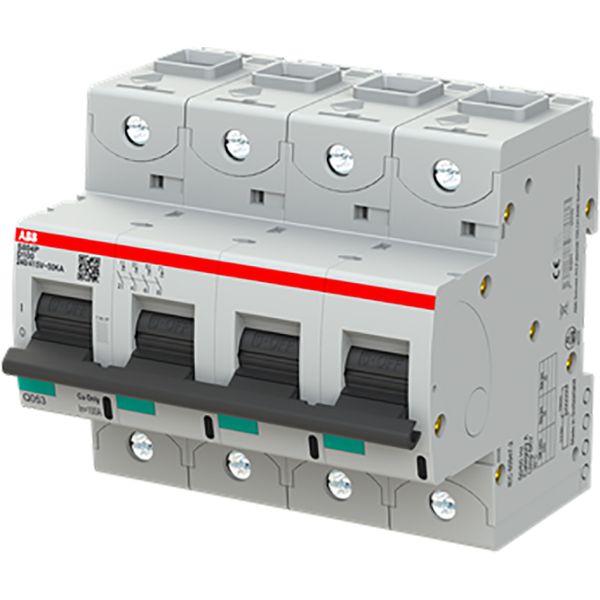 Circuit breaker 50kA, 100A, D char, 4 pole image 1