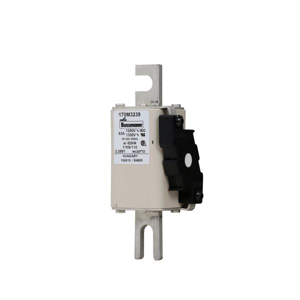 Fuse-link, high speed, 63 A, AC 1250 V, compact size 1, 45 x 58 x 138 mm, aR, DIN, IEC, type K indicator image 5