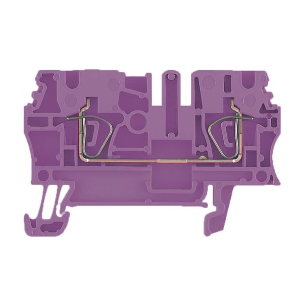 Feed-through terminal block, Tension-clamp connection, 2.5 mm², 800 V, image 1