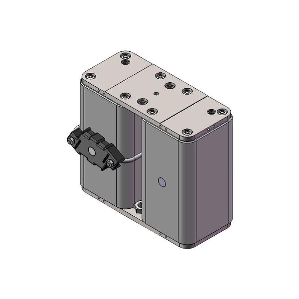 Fuse-link, high speed, 850 A, AC 4000 V, 2 x size 3, 74 x 171 x 289 mm, aR, IEC, single indicator image 2