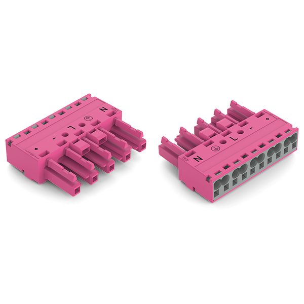 Socket 5-pole Cod. B pink image 3