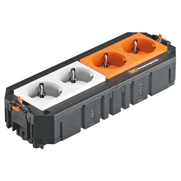 UTC4 G W2OR2 Ü UTC4 with 2+2 protective contact sockets, 2 sockets with surge protection image 1