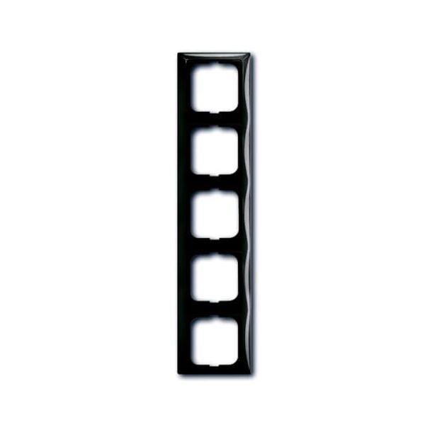 2515-95-507 Cover Frame 5gang(s) château-black - Basic55 image 1