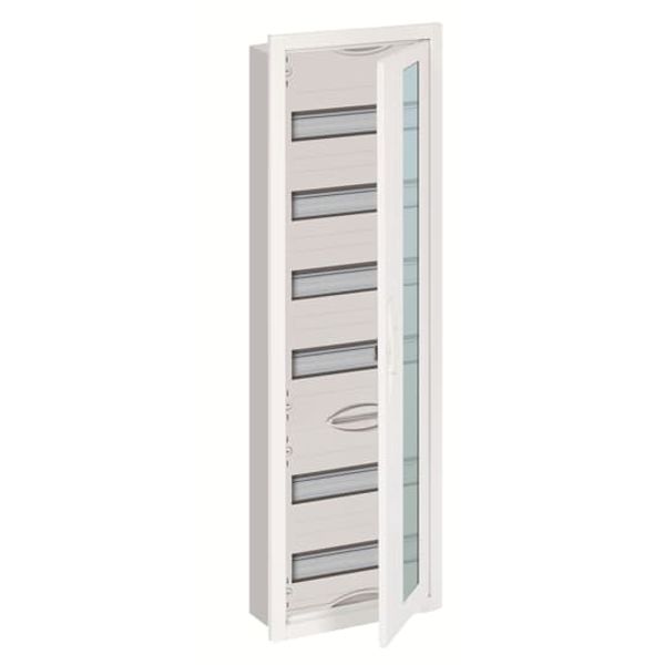 U61TE U Compact distribution board, Flush mounting, 72 SU, Isolated (Class II), IP31, Field Width: 1, Rows: 6, 984 mm x 310 mm x 120 mm image 4